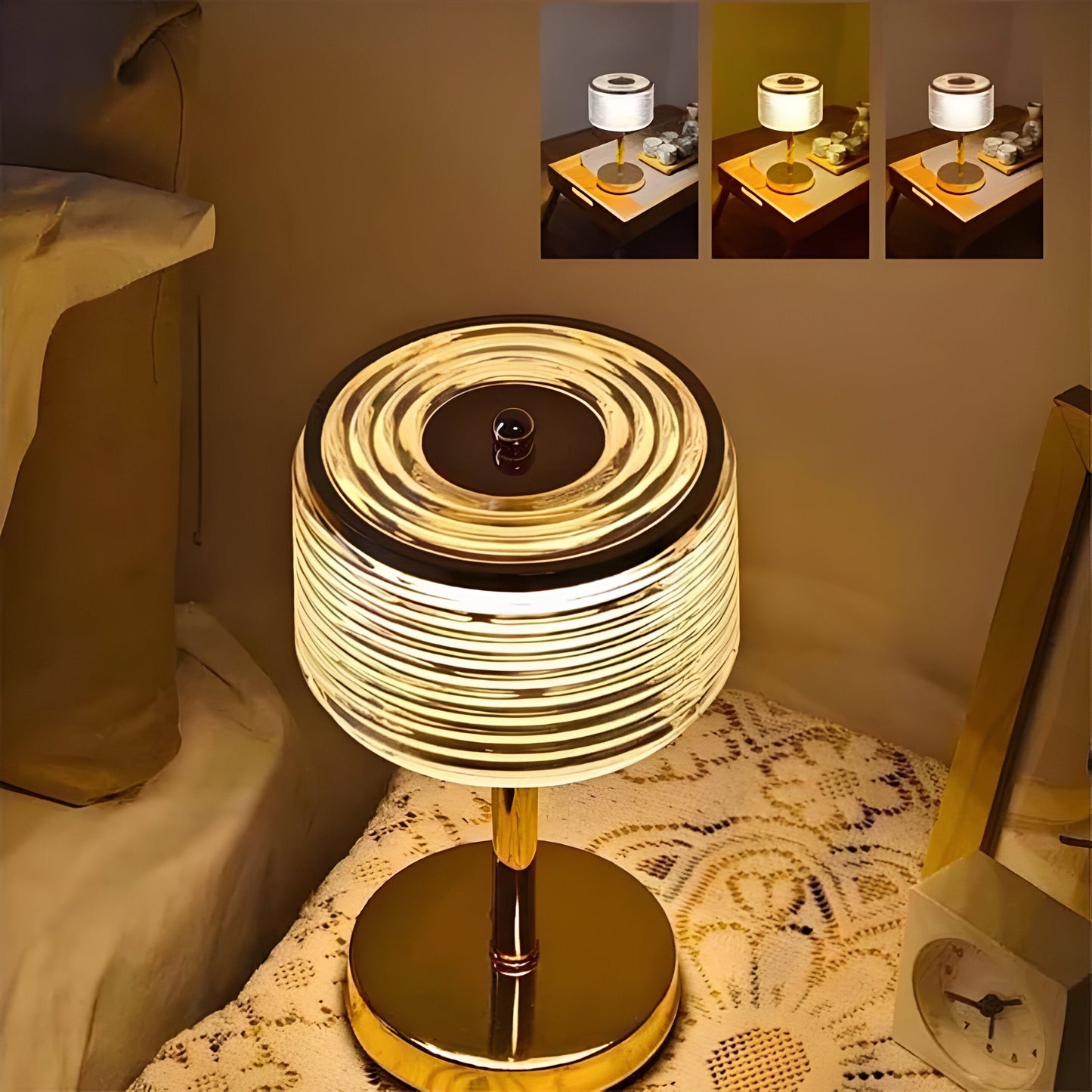 Hjalda – Modern LED Ring Table Lamp