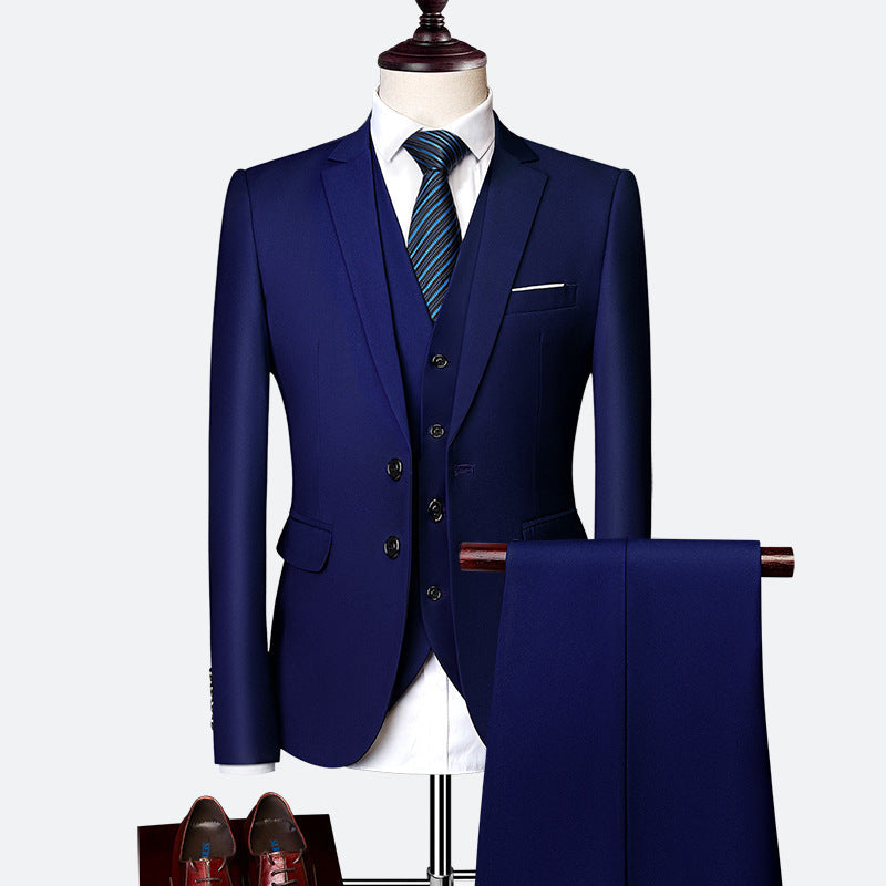 Harrison Men's 3 Piece Suit – Slim Fit Wedding & Business Formal Suit Set