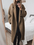 Isolde Women's Oversized Wool Coat – Long Elegant Winter Overcoat
