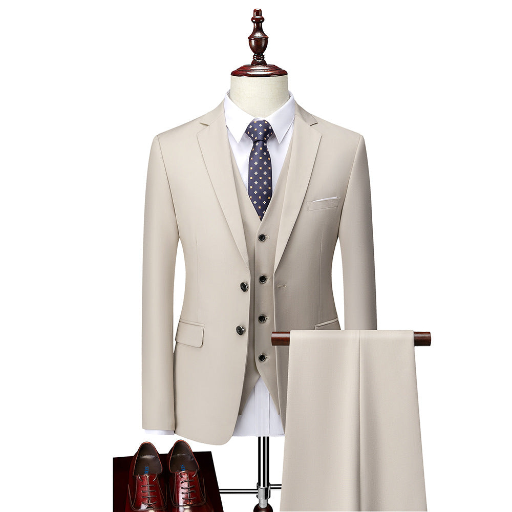 Harrison Men's 3 Piece Suit – Slim Fit Wedding & Business Formal Suit Set