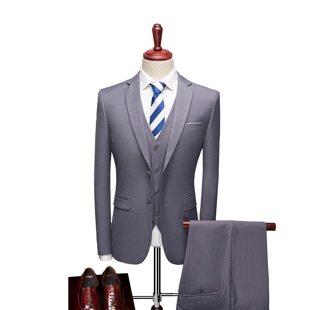 Harrison Men's 3 Piece Suit – Slim Fit Wedding & Business Formal Suit Set