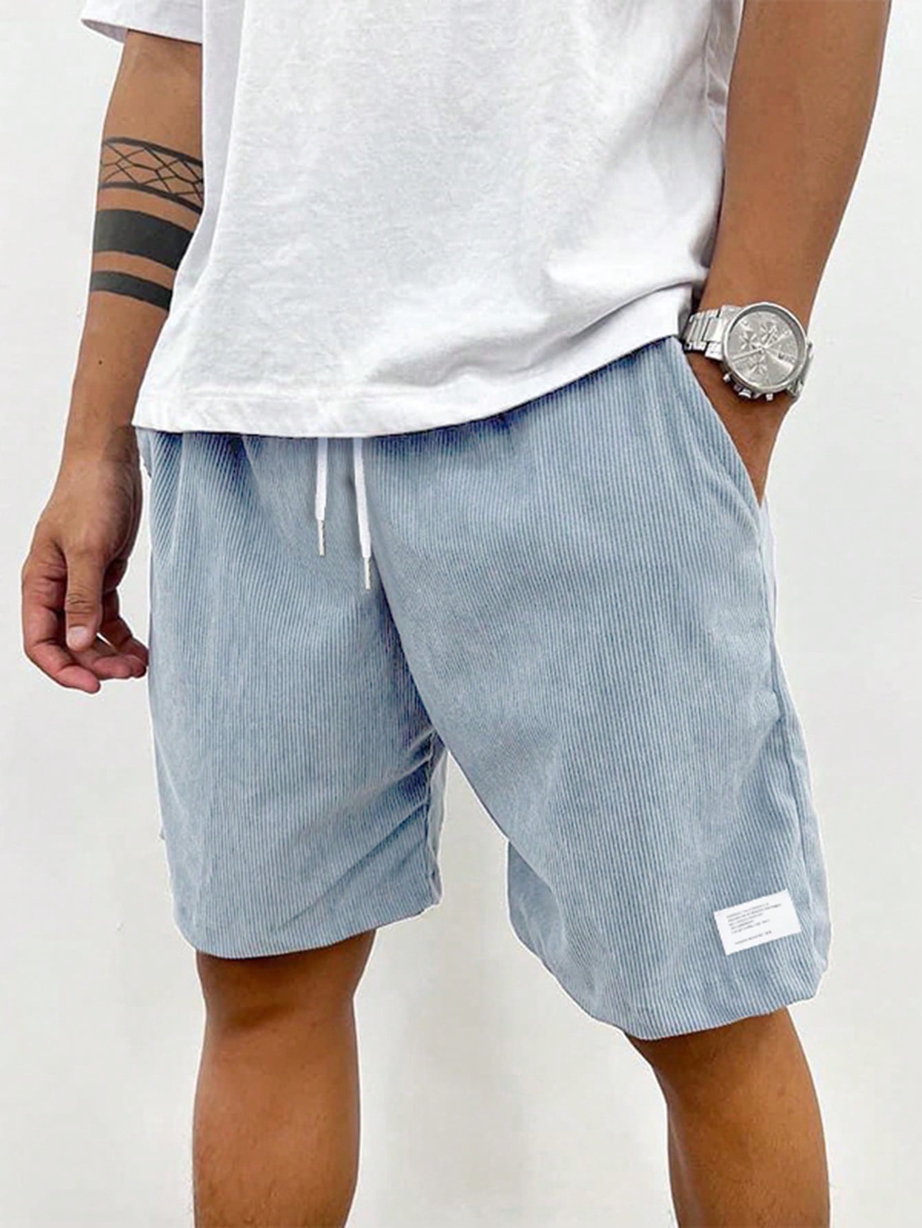 Duncan Men's Corduroy Shorts – Stretch Casual Summer Relaxed Fit Shorts