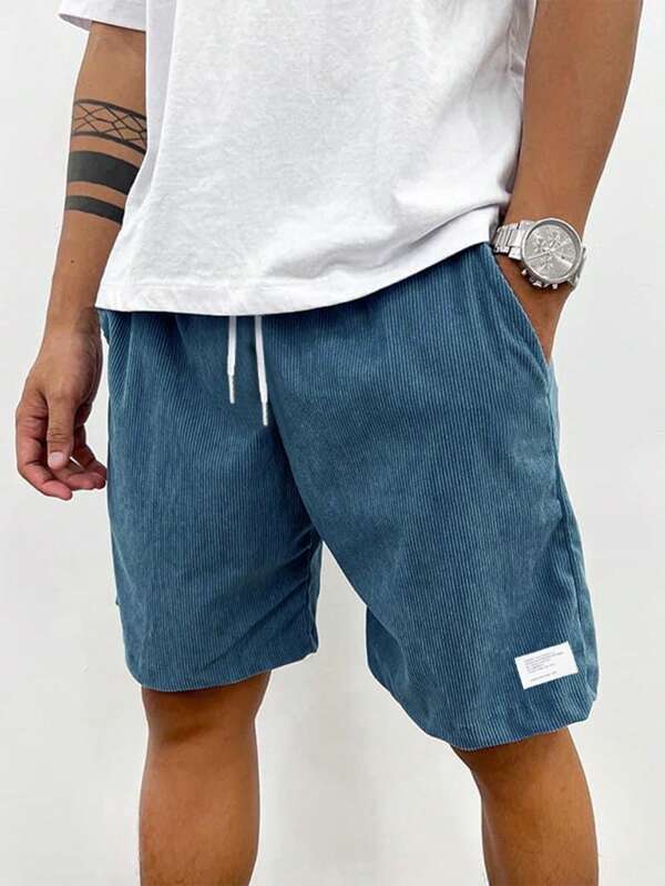 Duncan Men's Corduroy Shorts – Stretch Casual Summer Relaxed Fit Shorts