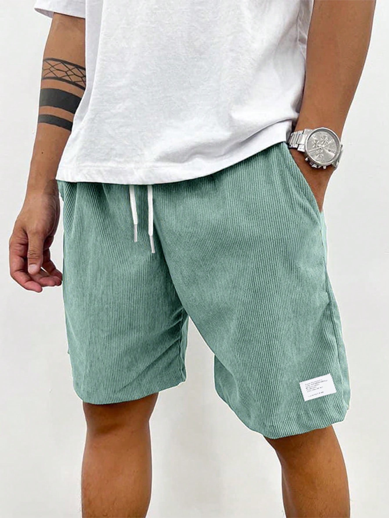 Duncan Men's Corduroy Shorts – Stretch Casual Summer Relaxed Fit Shorts