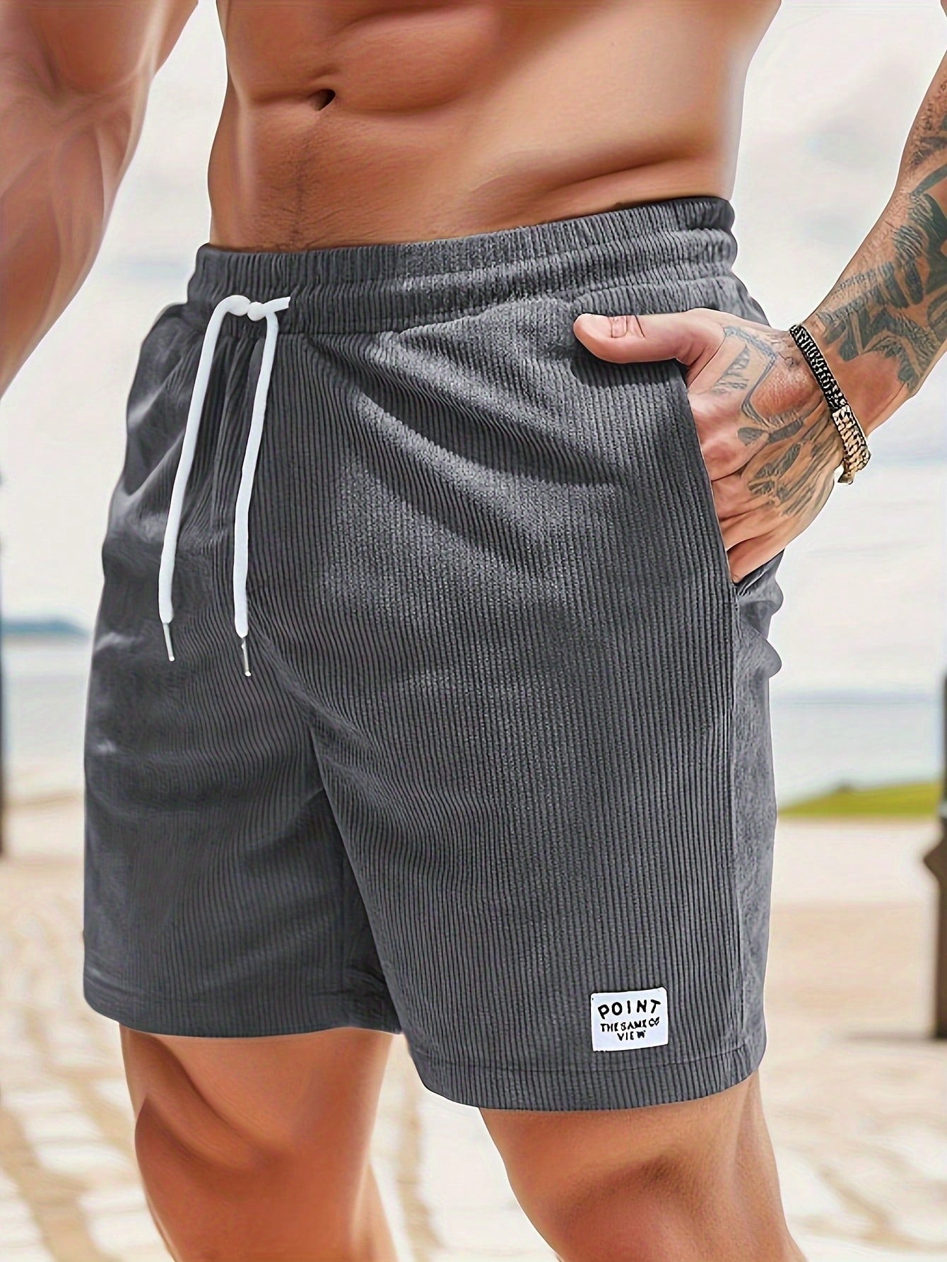 Duncan Men's Corduroy Shorts – Stretch Casual Summer Relaxed Fit Shorts