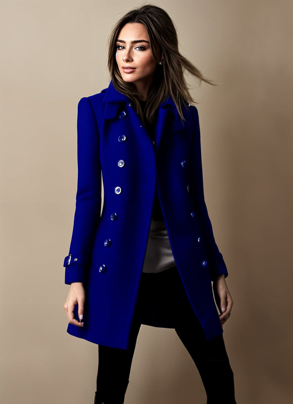 Petra Women's Tailored Coat – Long Sleeves, Flattering Fit & Elegant Finish