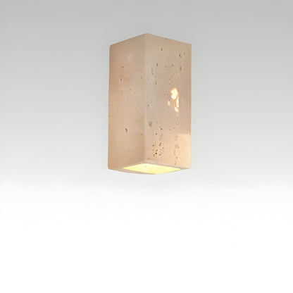 Sivra – Rectangular Travertine LED Wall Light