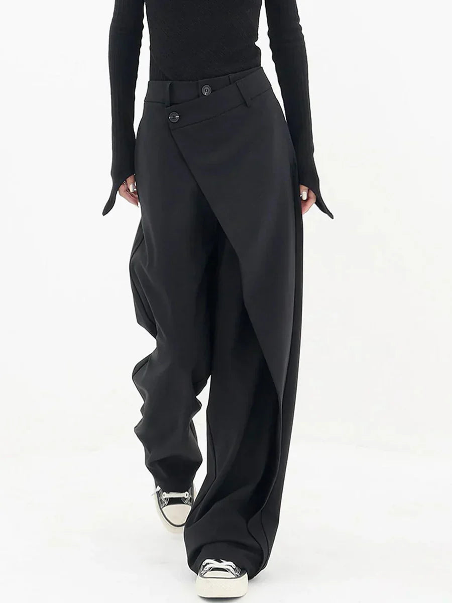 Harper Women's Wide Leg Trousers – Relaxed Fit Casual Summer Palazzo Pants