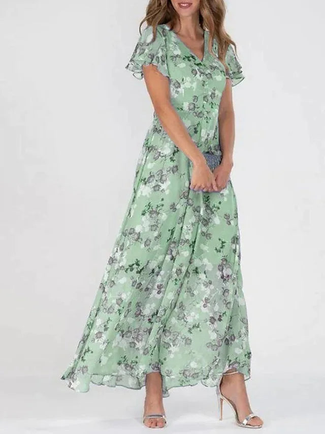 Agreta Women's Fitted Midi Dress – Elegant Woven Fabric & Timeless Silhouette