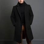 Frederick Men's Long Trench Coat – Smart Winter Overcoat for Business & Everyday Wear