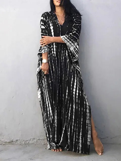 Sophia Women's Kaftan Maxi Dress – Boho Lightweight Beach Holiday Dress