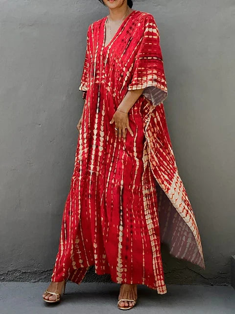 Sophia Women's Kaftan Maxi Dress – Boho Lightweight Beach Holiday Dress