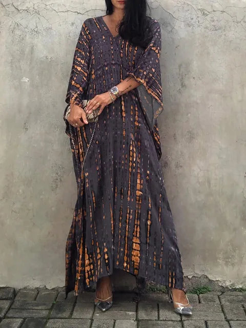 Sophia Women's Kaftan Maxi Dress – Boho Lightweight Beach Holiday Dress