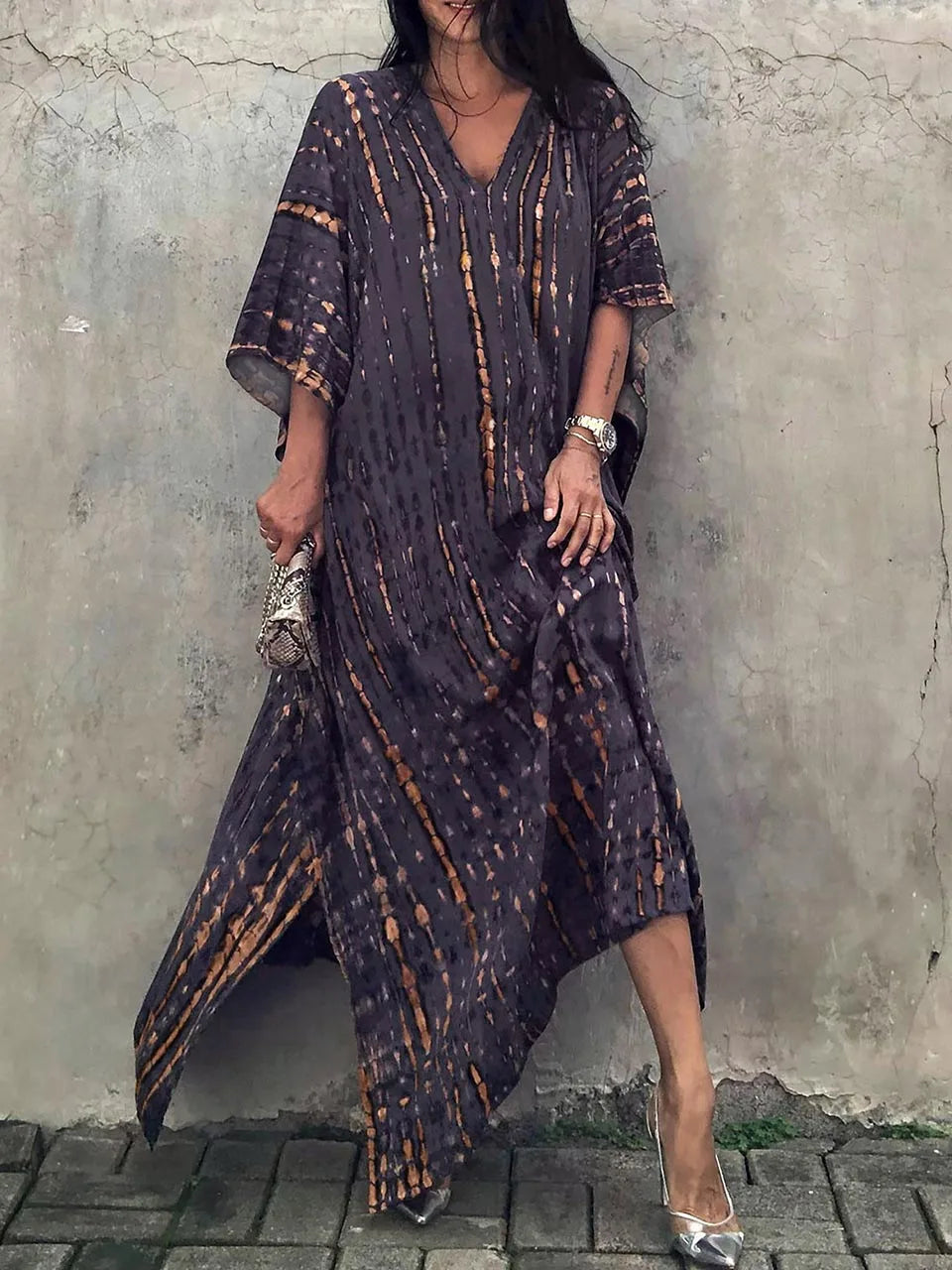 Sophia Women's Kaftan Maxi Dress – Boho Lightweight Beach Holiday Dress
