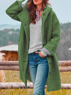 Beatrix Women's Wool Coat – Elegant Tailored Long Winter Overcoat