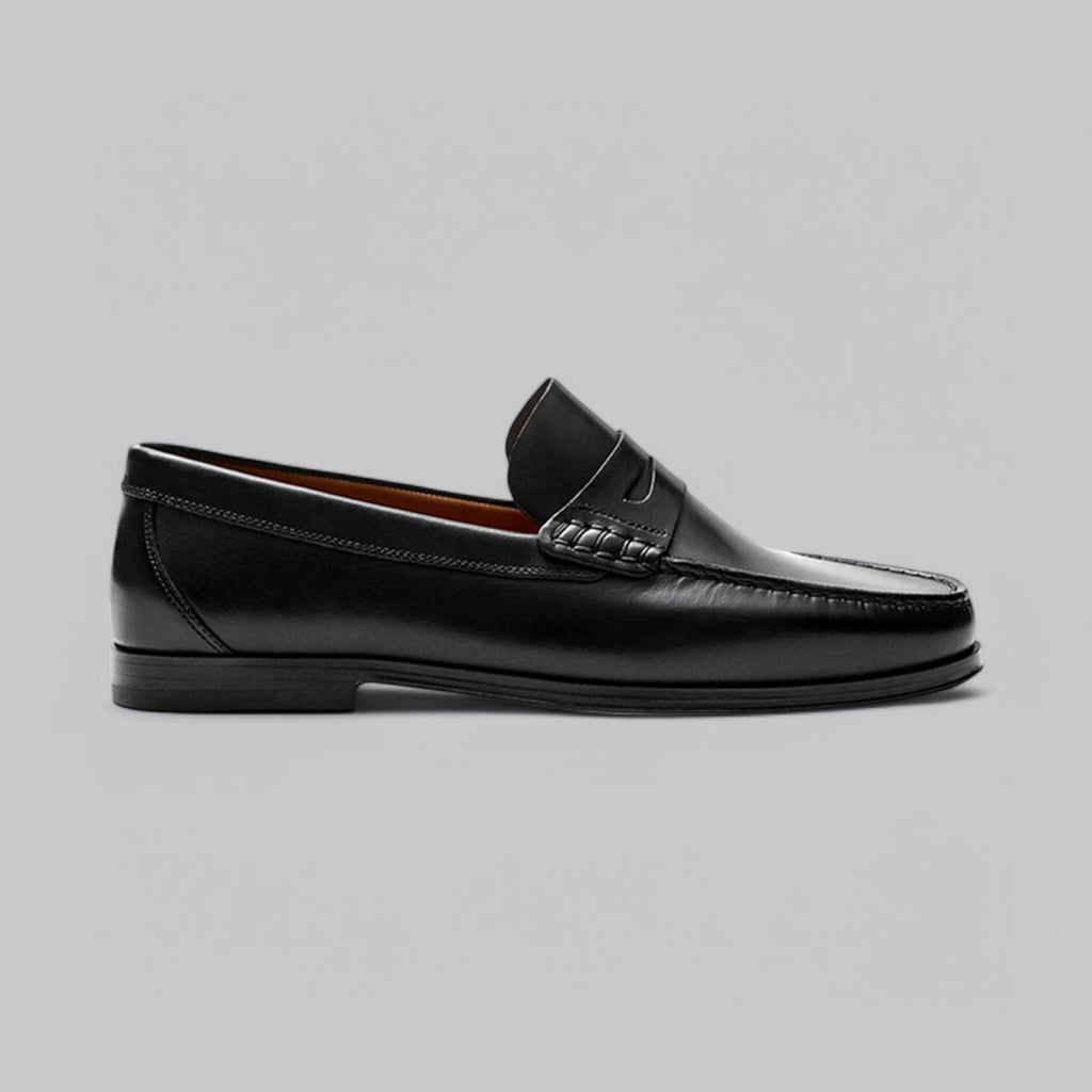 Ethan Men's Leather Loafers – Slip-On Smart Casual Comfort Shoes
