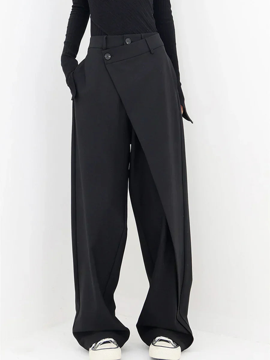 Harper Women's Wide Leg Trousers – Relaxed Fit Casual Summer Palazzo Pants