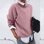 Viviana Women's Jumper – 100% Crew Neck Luxury Knit Sweater