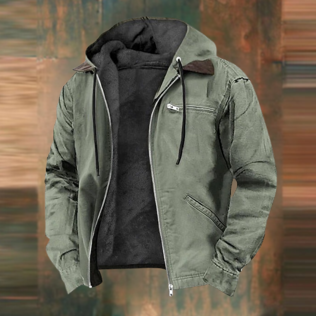 Declan Men's Leather Jacket – Genuine Leather Smart Casual Zip Up Coat