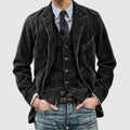Theodore Men's Corduroy Blazer – Tailored Jacket & Waistcoat Smart Casual Suit