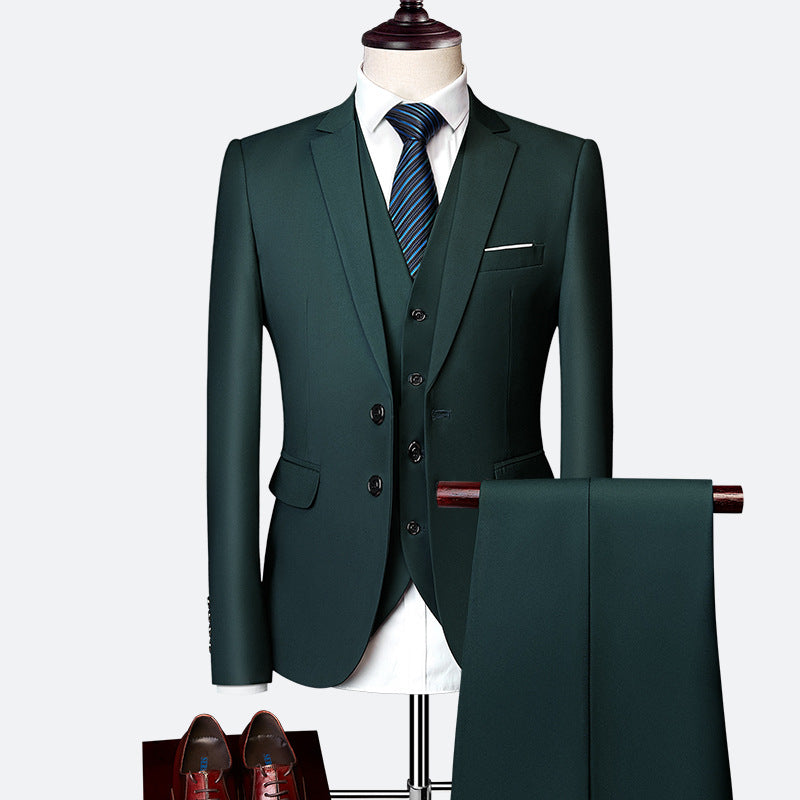 Harrison Men's 3 Piece Suit – Slim Fit Wedding & Business Formal Suit Set