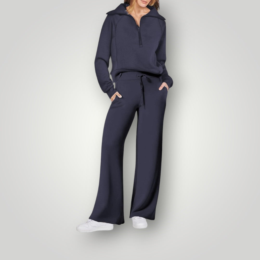 Celeste Women's Lounge Set – Oversized Sweatshirt & Joggers Soft Casual Co-Ord Set