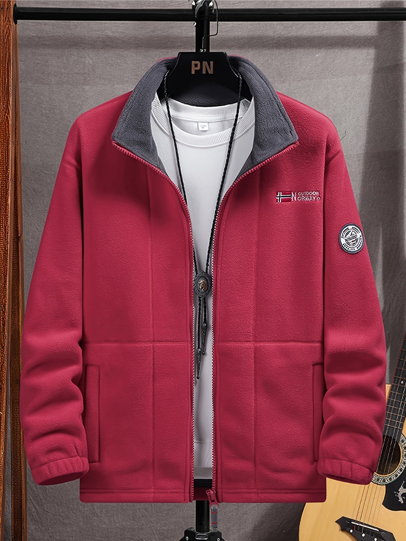Finley Men's Fleece Jacket – Thermal Outdoor Zip Up Lightweight Winter Coat