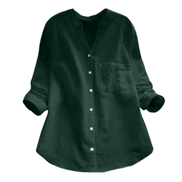 Eliza Women's Linen Cotton Shirt – Relaxed Fit Casual Button Up Blouse