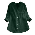 Eliza Women's Linen Cotton Shirt – Relaxed Fit Casual Button Up Blouse