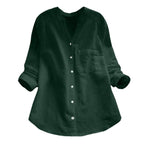 Eliza Women's Linen Cotton Shirt – Relaxed Fit Casual Button Up Blouse