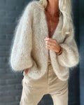 Anne Women's Cardigan – Soft Knit Open Front Casual Winter Layering Cardigan