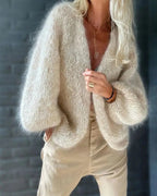 Anne Women's Cardigan – Soft Knit Open Front Casual Winter Layering Cardigan