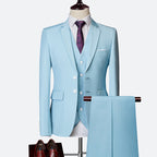 Harrison Men's 3 Piece Suit – Slim Fit Wedding & Business Formal Suit Set