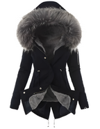 Madeleine Women's Long Winter Coat – Insulated Wind Resistant Elegant Overcoat