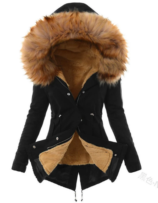 Madeleine Women's Long Winter Coat – Insulated Wind Resistant Elegant Overcoat