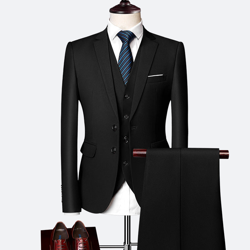 Harrison Men's 3 Piece Suit – Slim Fit Wedding & Business Formal Suit Set