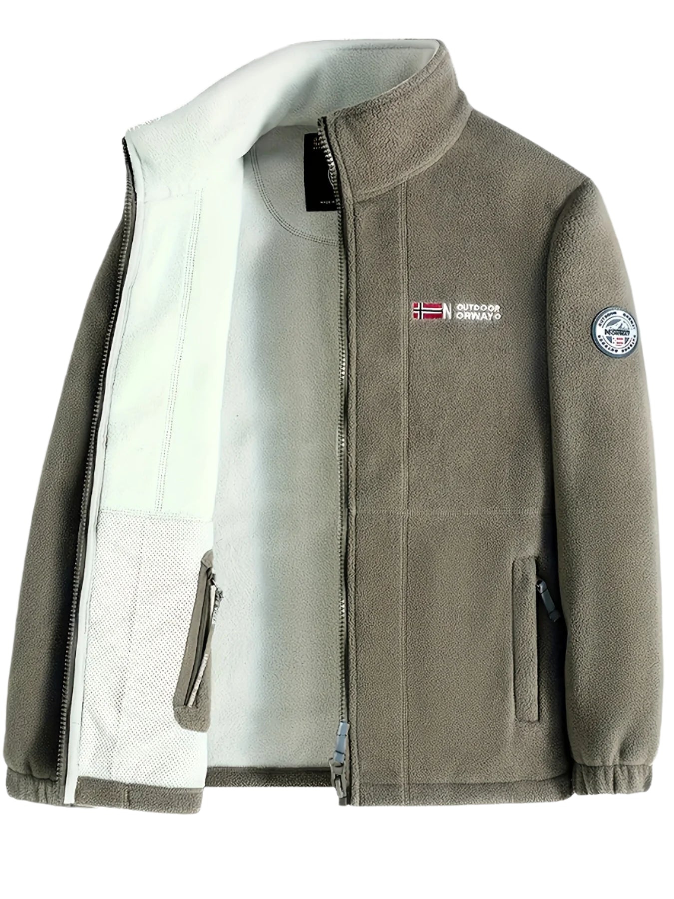 Finley Men's Fleece Jacket – Thermal Outdoor Zip Up Lightweight Winter Coat