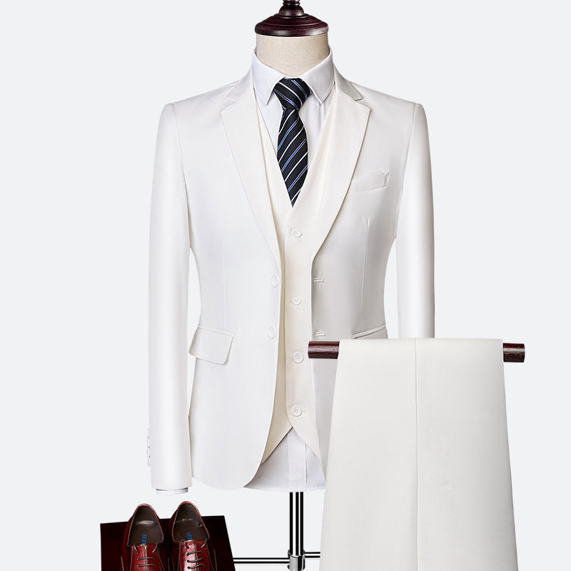 Harrison Men's 3 Piece Suit – Slim Fit Wedding & Business Formal Suit Set