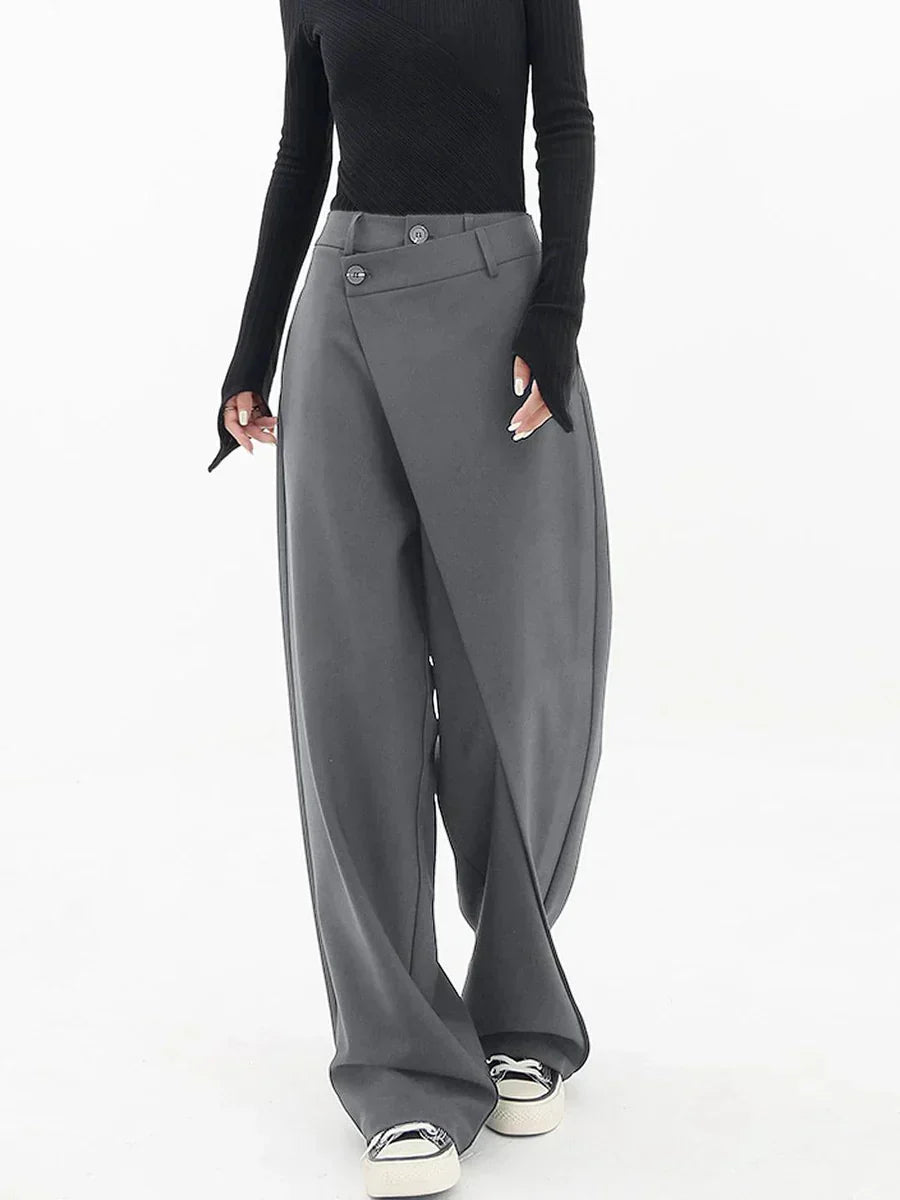 Harper Women's Wide Leg Trousers – Relaxed Fit Casual Summer Palazzo Pants