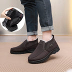 Callan Men's Winter Shoes – Fleece Lined Slip-On Non-Slip Thermal Footwear