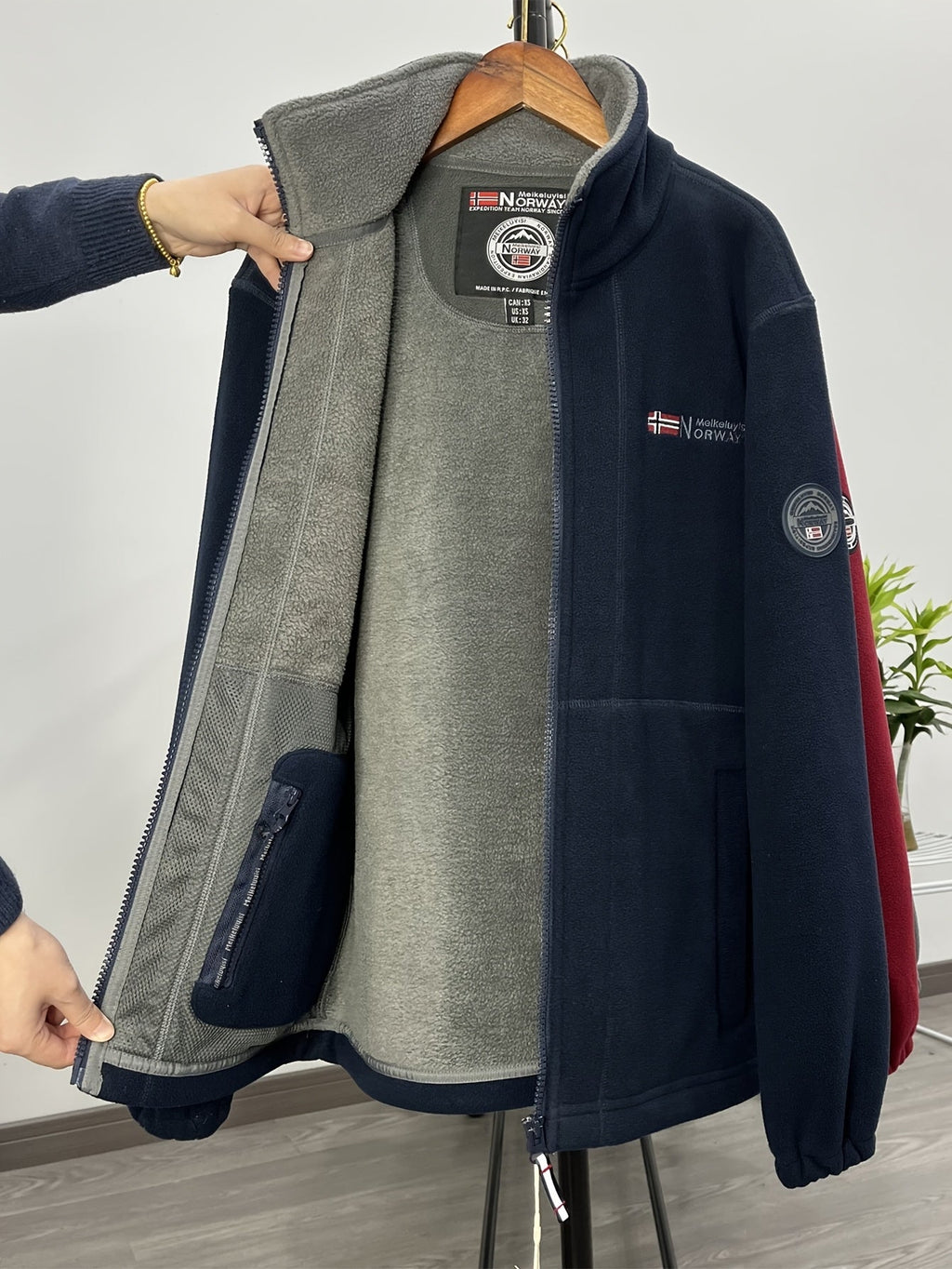 Finley Men's Fleece Jacket – Thermal Outdoor Zip Up Lightweight Winter Coat