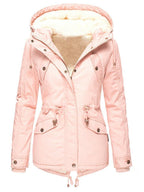 Zelda Women's Long Winter Jacket – Waterproof Hood, Warm Lining & Zip Fastening