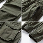 Callum Men's Stretch Cargo Trousers – Spandex Flex Fit with Utility Pockets