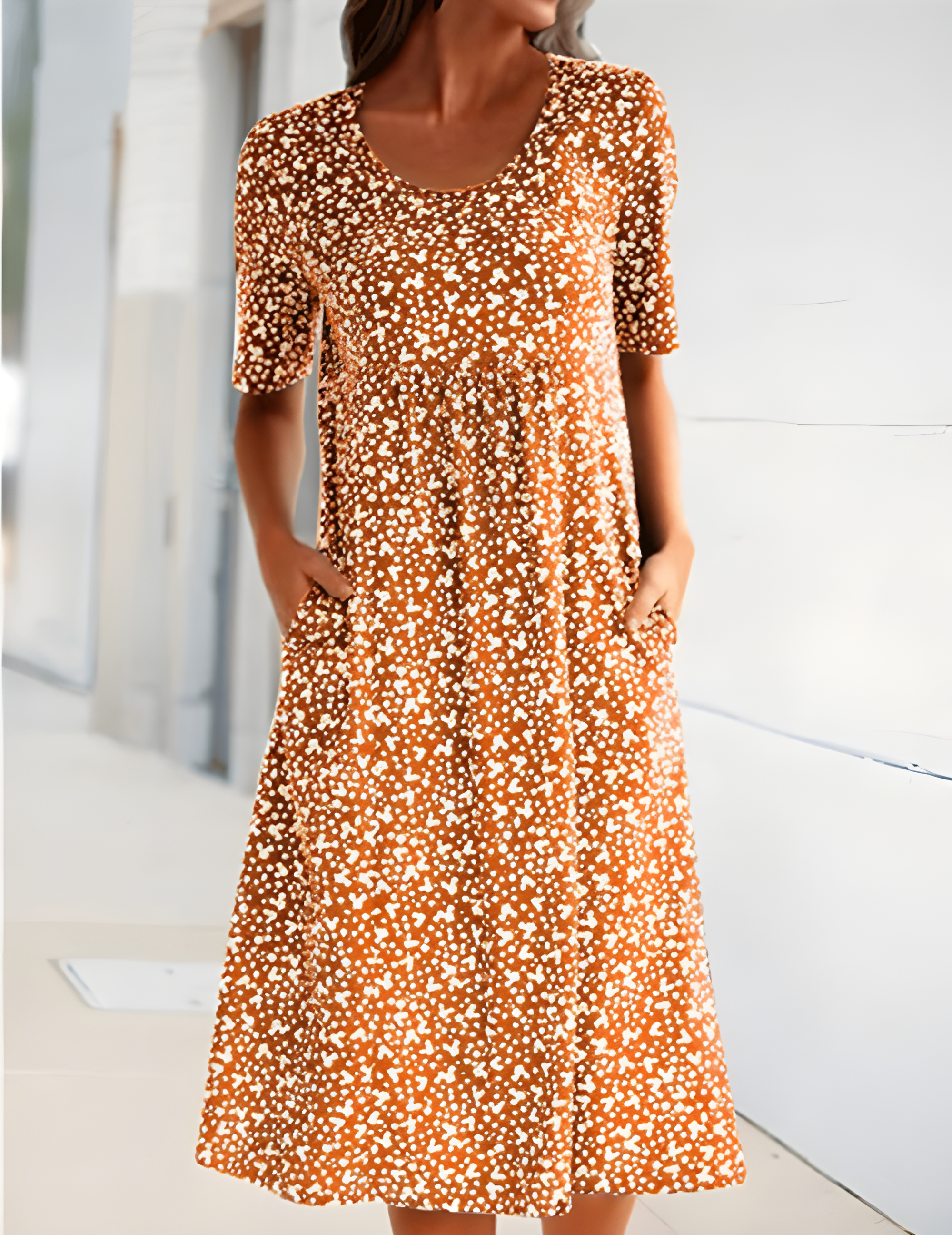 Lauren Women's Summer Dress – Lightweight Casual Holiday Beach Midi Dress