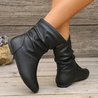 Rowena Women's Leather Ankle Boots – Premium Non-Slip European Comfort Boots