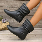 Rowena Women's Leather Ankle Boots – Premium Non-Slip European Comfort Boots