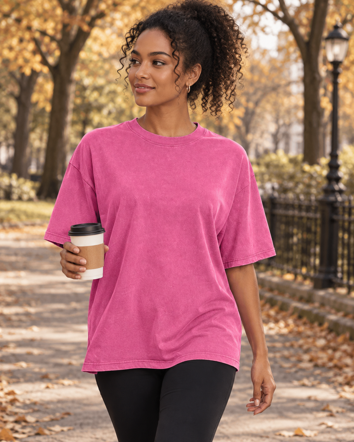 Odessa Women's Oversized Crew Neck T-Shirt – Short Sleeve Loose Fit Everyday Casual Top