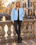 Jasmine Fuzzy Sherpa Jacket – Button Front Short Fleece Coat with Pockets
