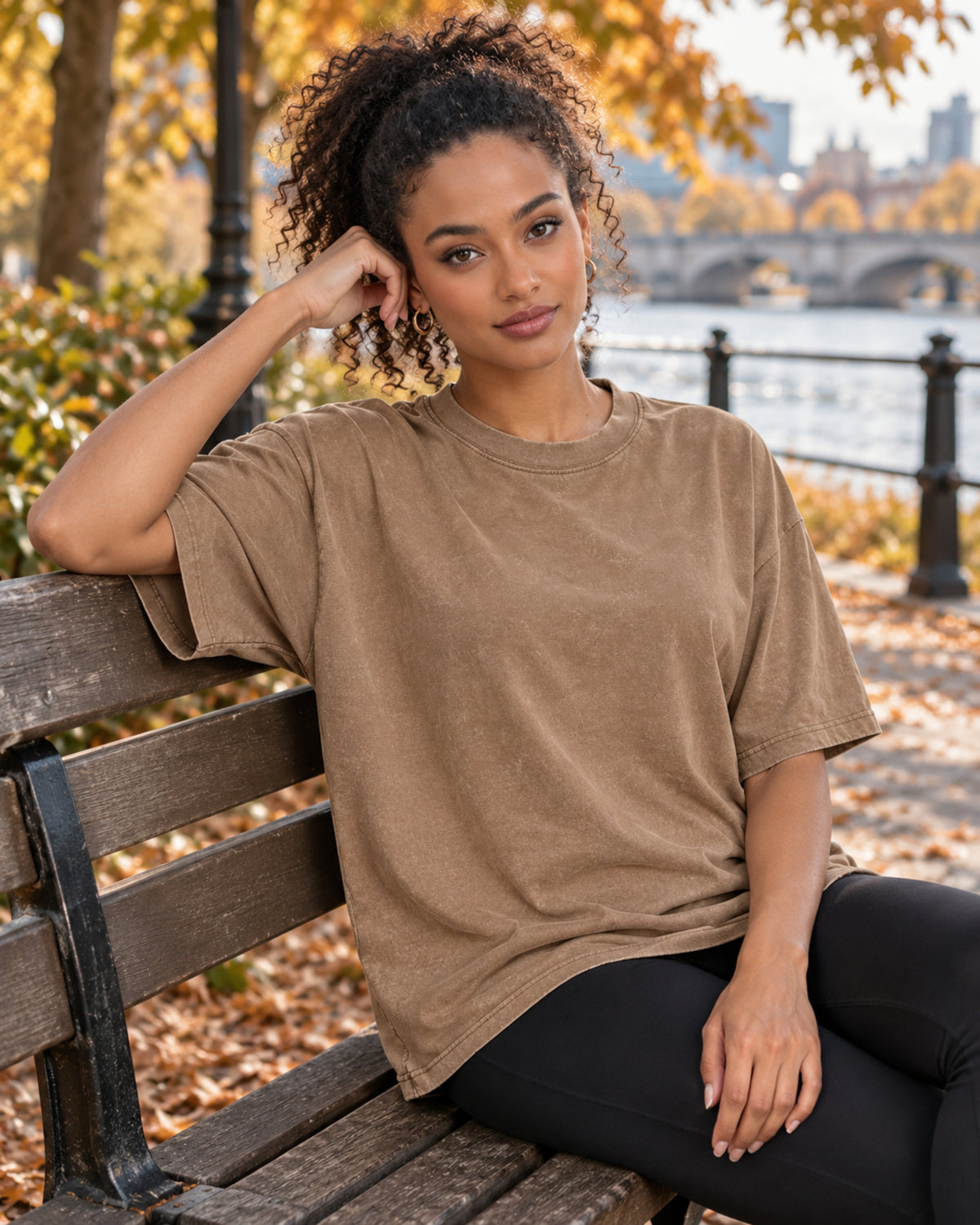 Odessa Women's Oversized Crew Neck T-Shirt – Short Sleeve Loose Fit Everyday Casual Top