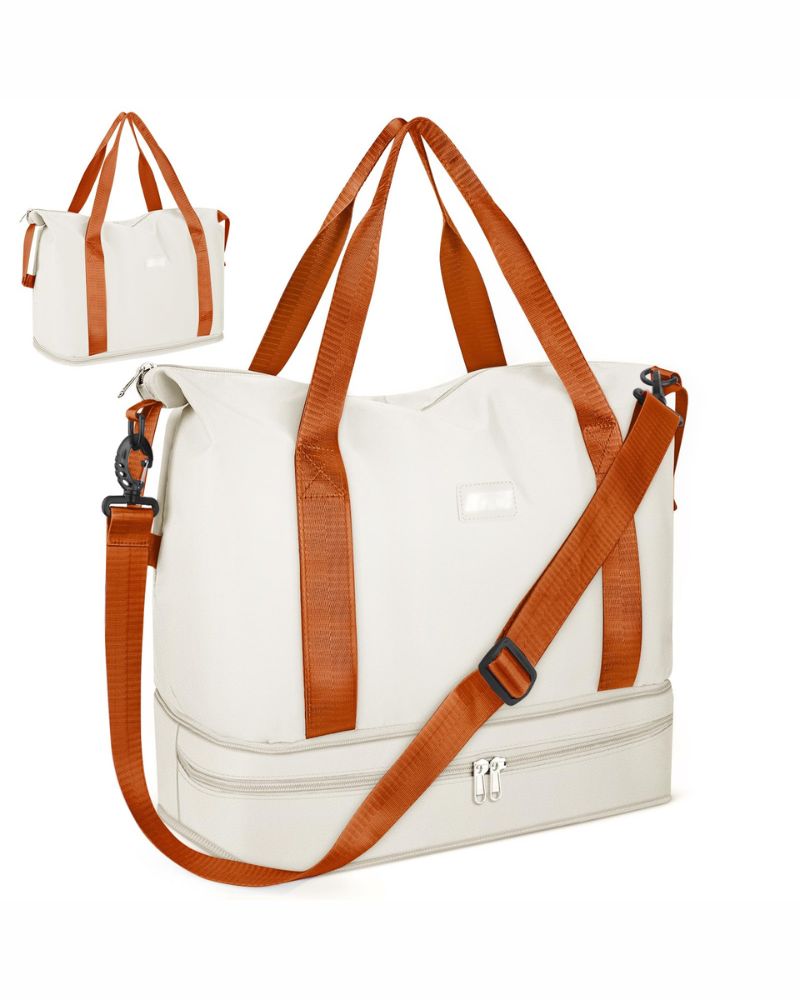 Aubrey Women's Expandable Travel Duffel Bag – Cabin Holdall with Wet Pocket & Trolley Sleeve